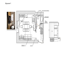Планировочные варианты решения квартиры-студии площадью 24 м.кв.